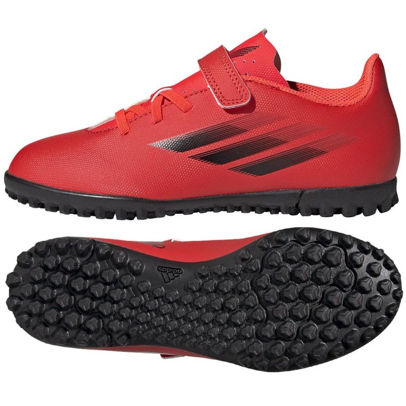 Chaussures de foot Adidas X Speedflow.4 H&amp;L Tf Jr FY6874 multicolore rouge