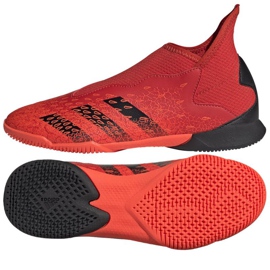 Chaussures de foot Adidas Predator Freak.3 Ll In Jr FY7870 multicolore oranges et rouges