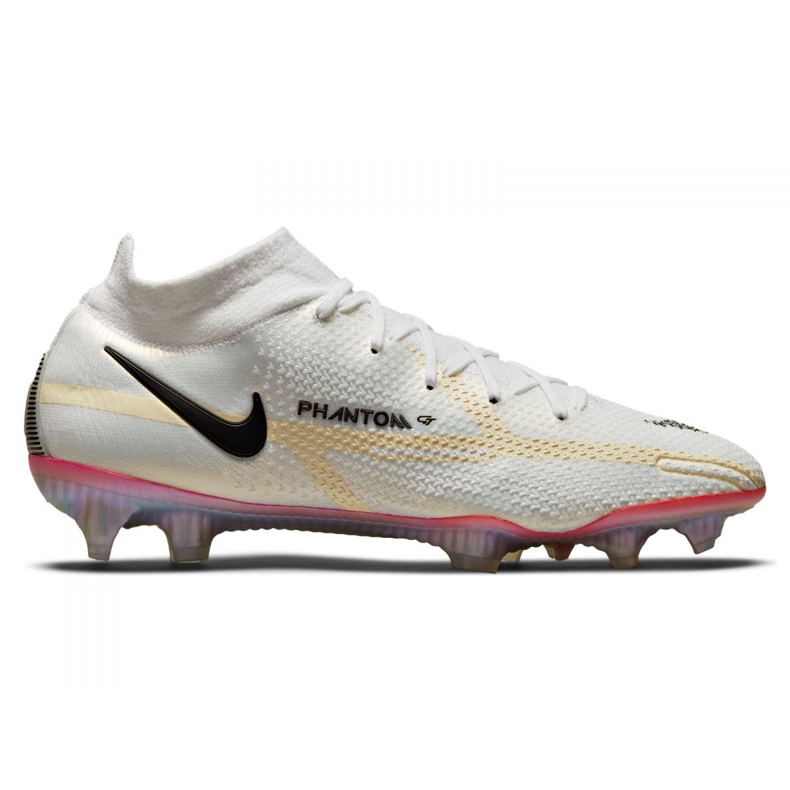 Nike Phantom GT2 Elite Df Fg M CZ9889-121 chaussures de football multicolore blanche