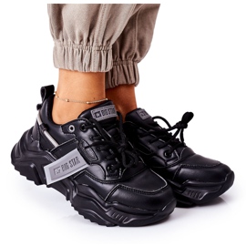 Chaussures de sport pour femmes Sneakers Big Star GG274215 Noir-Gris