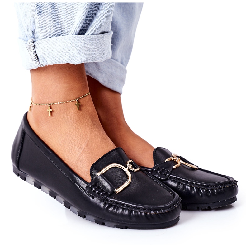 PS1 Mocassins Femme Noir Downtown En Cuir Noir le noir