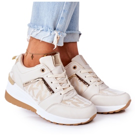 Baskets Compensées Beige Weekend