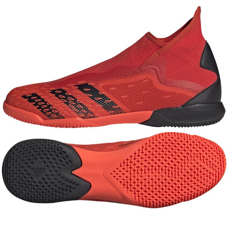 Chaussures de football Adidas Predator Freak.3 Ll In M FY7863 multicolore oranges et rouges