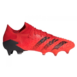 Chaussures de foot Adidas Predator Freak.1 Low Sg M FY6267 rouge noir rouge
