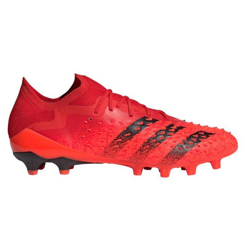 Chaussures de football Adidas Predator Freak.1 Low Ag M GZ2809 rouge oranges et rouges Chaussures de football Adidas Predator Freak.1 Low Ag M GZ2809 rouge oranges et rouges