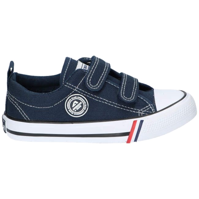 American Club Baskets velcro bleu marine American LH33