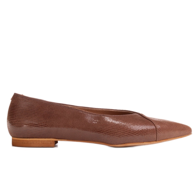 Marco Shoes Ballerines en cuir suédé marron brun