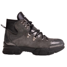 Marco Shoes Bottes de sport pour femmes avec une légère isolation automne-hiver gris Marco Shoes Bottes de sport pour femmes avec une légère isolation automne-hiver gris