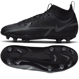 Chaussures de football Nike Phantom GT2 Club Dynamic Fit FG / MG Jr DC0822 004 noir noir