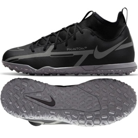Nike Phantom GT2 Club Dynamic Fit Tf Jr DC0826 004 chaussures de football noir noir
