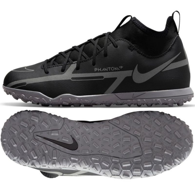 Nike Phantom GT2 Club Dynamic Fit Tf Jr DC0826 004 chaussures de football le noir le noir