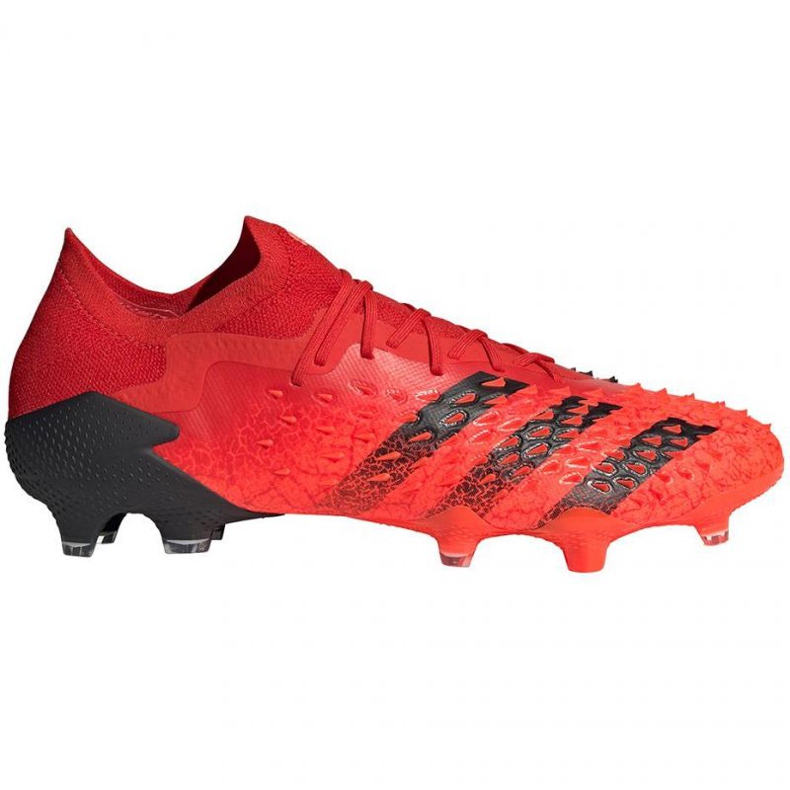 Chaussures de foot Adidas Predator Freak.1 Ll Fg M FY6266 rouge oranges et rouges