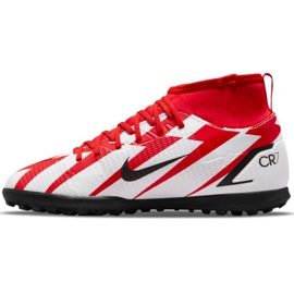 Chaussure de football Nike Mercurial Superfly 8 Club CR7 Tf Jr DB0933 600 multicolore blanche