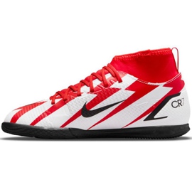 Nike Mercurial Superfly 8 Club CR7 Ic Jr DB0930 600 chaussures de football multicolore blanc