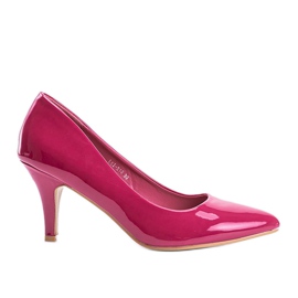 Escarpins rose foncé sur talon aiguille Faith