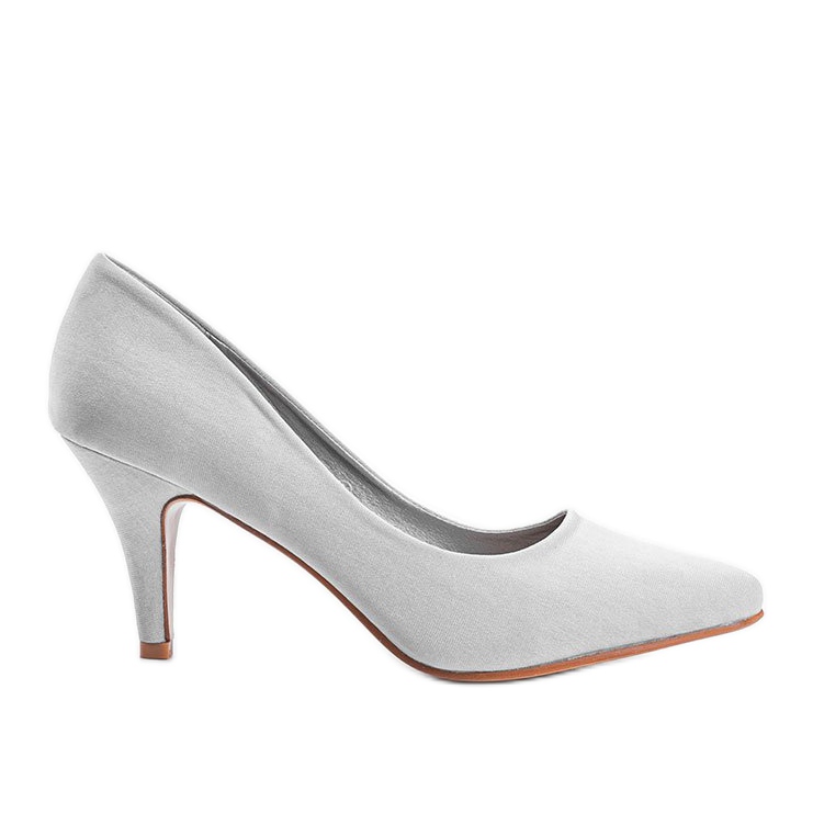 Escarpins gris sur le talon Anahi