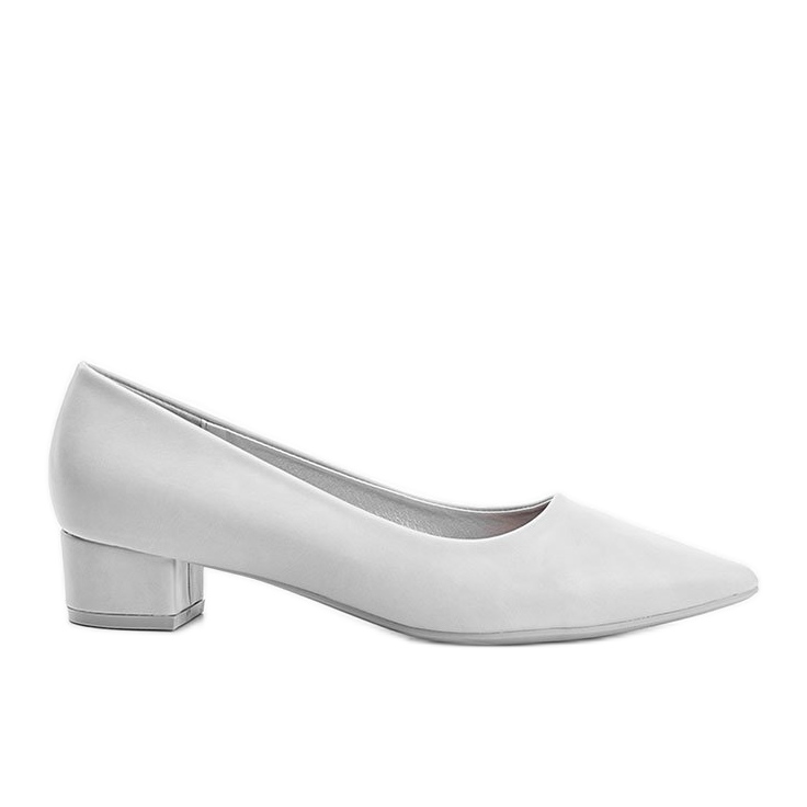 Escarpins gris sur le poteau bas Zafira