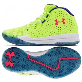 Chaussure de basket Under Armour Gs Jet Splash Jr 3024 120 300 jaune jaune