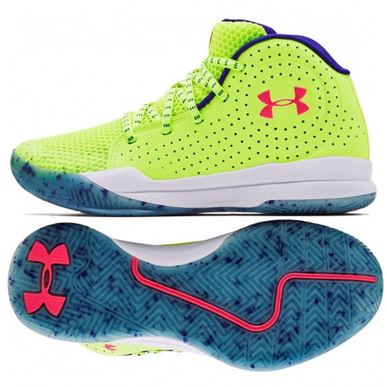 Chaussure de basket Under Armour Gs Jet Splash Jr 3024 120 300 jaune jaune
