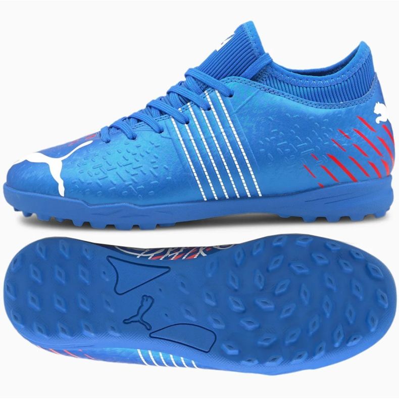 Chaussures de foot Puma Future Z 4.2 Tt Jr 106509 01 orange, bleu bleu