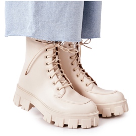 PS1 Bottes chaudes Worker Beżowe World Is Mine beige