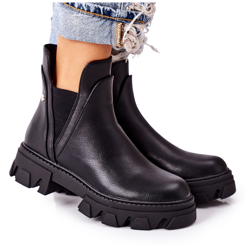 PS1 Bottes chaudes Bottes Jodhpur noires Hashtag le noir PS1 Bottes chaudes Bottes Jodhpur noires Hashtag le noir