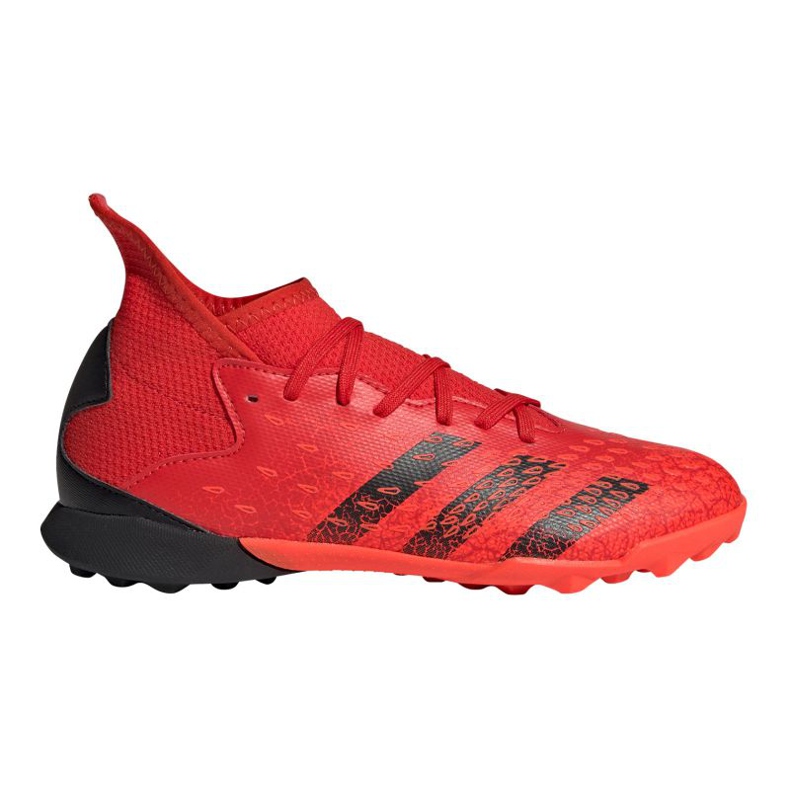 Chaussures de foot Adidas Predator Freak.3 Tf Jr FY6314 multicolore oranges et rouges Chaussures de foot Adidas Predator Freak.3 Tf Jr FY6314 multicolore oranges et rouges