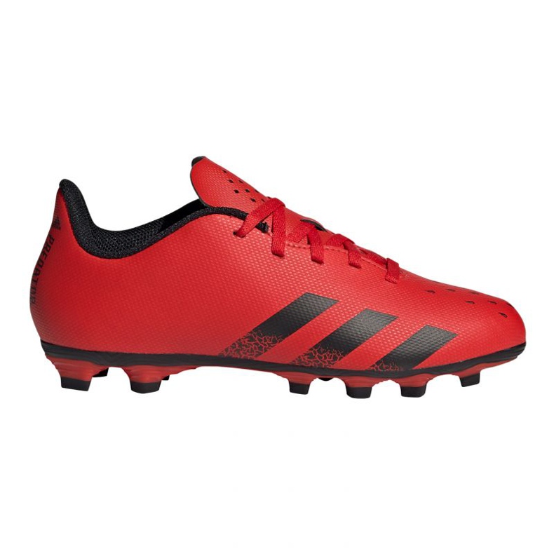 Chaussures de foot Adidas Predator Freak.4 FxG Jr FY6322 rouge oranges et rouges