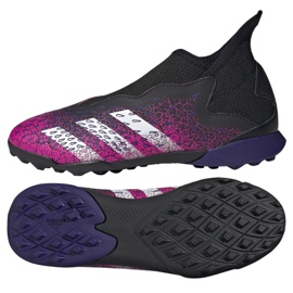 Chaussures de football Adidas Predator Freak .3 Ll Tf Jr FY7637 noir rose