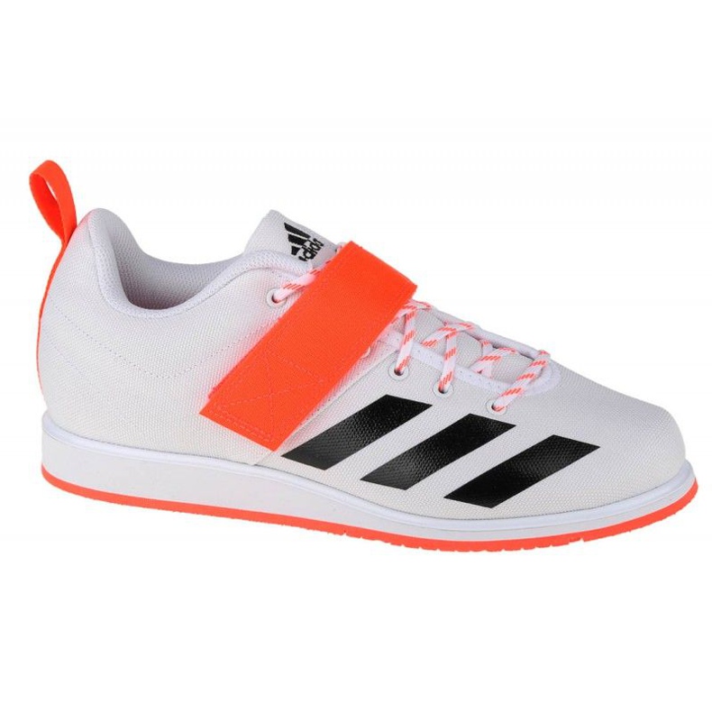 Chaussures Adidas Powerlift 4 M GZ2865 blanche le noir orange