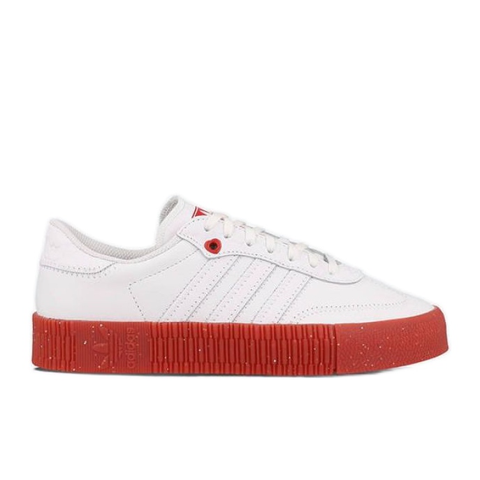 Chaussures Adidas Sambarose W FZ1831 blanche rouge Chaussures Adidas Sambarose W FZ1831 blanche rouge
