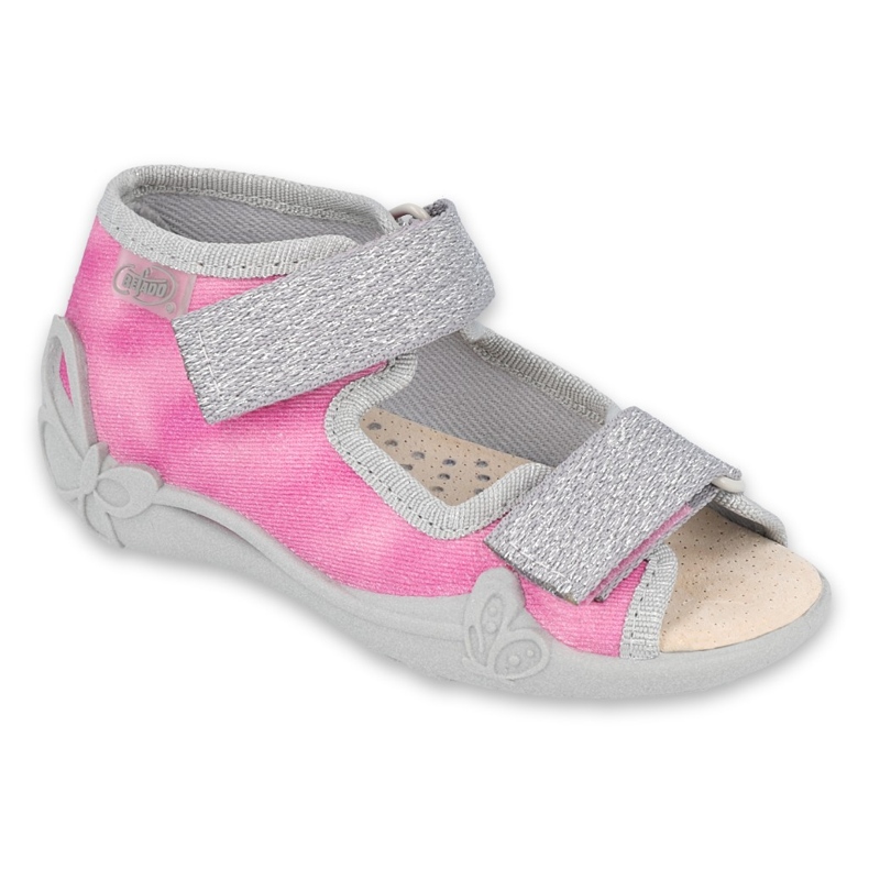 Chaussures enfant Befado 342P033 rose argent