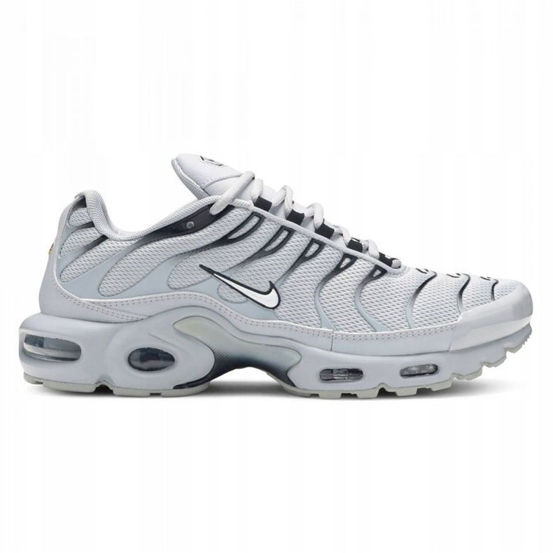 Chaussure Nike Air Max Plus M 852630-021 blanche le noir gris