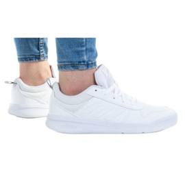 Chaussures Adidas Tensaur K S24039 blanche bleu marin Chaussures Adidas Tensaur K S24039 blanche bleu marin