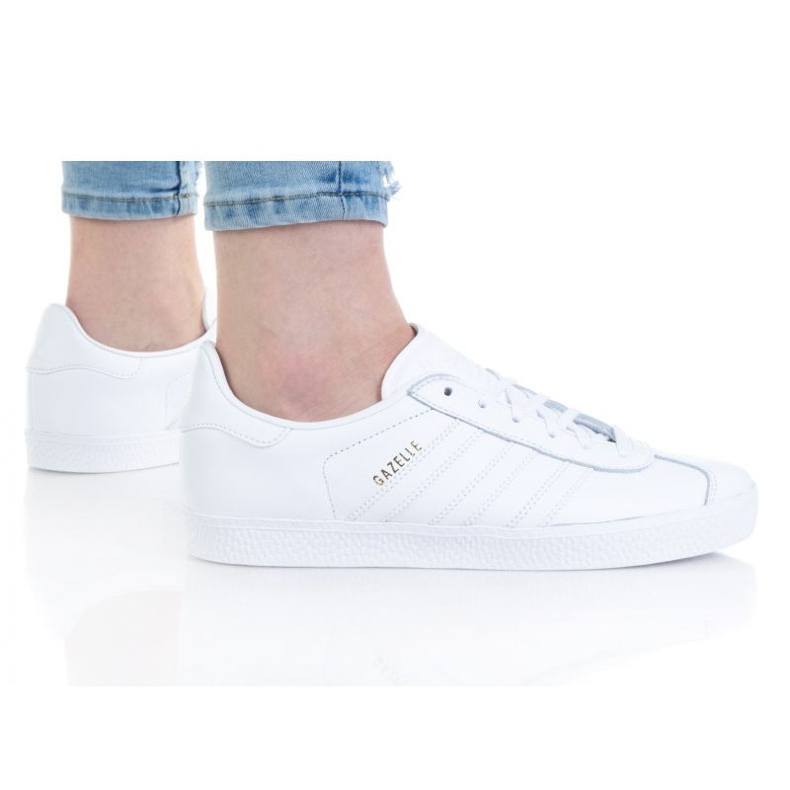 Chaussures Adidas Gazelle Jr BY9147 blanche