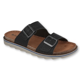 Inblu pantoufles chaussures pour hommes 158M006 noir