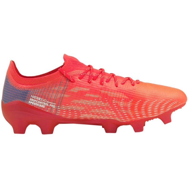 Chaussures de football Puma Ultra 1.3 Fg Ag M 106477 02 rouge oranges et rouges