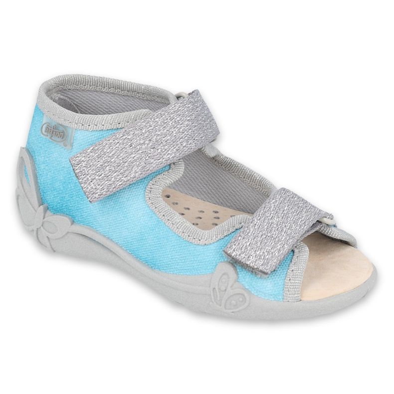 Chaussures enfant Befado 342P035 bleu argent
