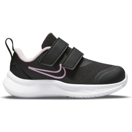 Chaussures Nike Star Runner 3 (TDV) Jr DA2778-002 le noir vert Chaussures Nike Star Runner 3 (TDV) Jr DA2778-002 le noir vert