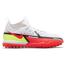 Nike Phantom GT2 Academy Df Tf Jr DC0818-167 chaussures de football multicolore blanche