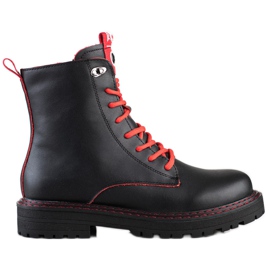ARTIKER Trappeurs en cuir noir le noir
