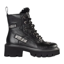 ARTIKER Bottes en cuir Vibes le noir