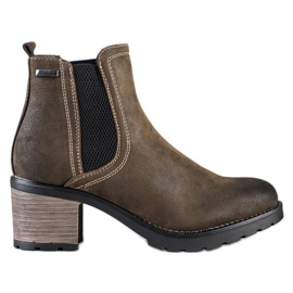 SHELOVET Bottines stylées à paillettes multicolore vert