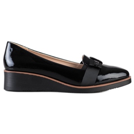 W. Potocki Chaussures avec ruban décoratif noir