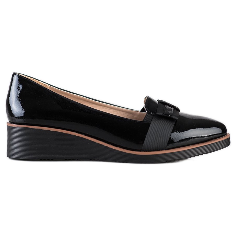 W. Potocki Chaussures avec ruban décoratif le noir
