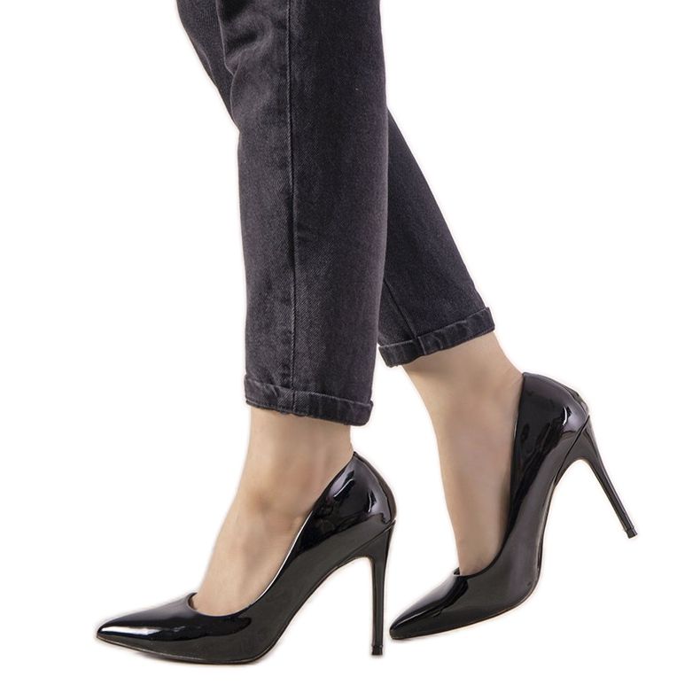 Escarpins laqués noirs d'Ibiza le noir Escarpins laqués noirs d'Ibiza le noir