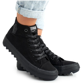 Baskets Hautes Femme Big Star FF274244 Noir le noir