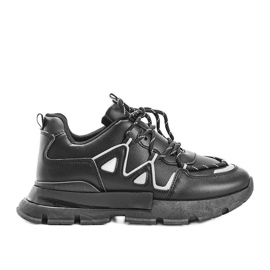 Baskets noires avec inserts réfléchissants Filua