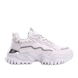 Baskets beiges à semelle épaisse Desiare