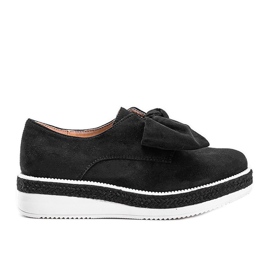 Chaussures noires sur semelle épaisse Sindri